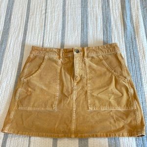 cute tan corduroy skirt american eagle
